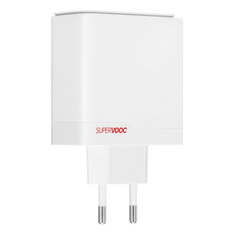 Original OnePlus Supervooc 100W Dual Wall Charger USB-C / USB-A with USB-C Cable 1 meter - White