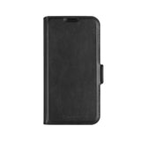 iPhone 16e dbramante1928 Oslo Pro Slim Recycled Plastic Flip Case with Card Holder - Black