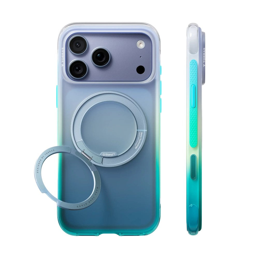 iPhone 18 Pro / 17 Pro TORRAS O3 Air Gradient Case - MagSafe Compatible - Alaska Aurora