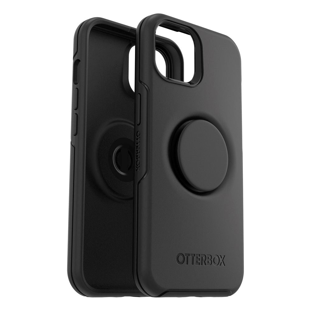 iPhone 14 / 13 OTTERBOX + POPSOCKETS Symmetry Series Tough Case w. Built-in PopGrip - Black