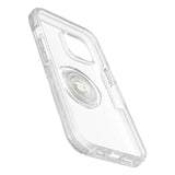 iPhone 14 / 13 OTTERBOX + POPSOCKETS Symmetry Series Tough Case w. Built-in PopGrip - Transparent