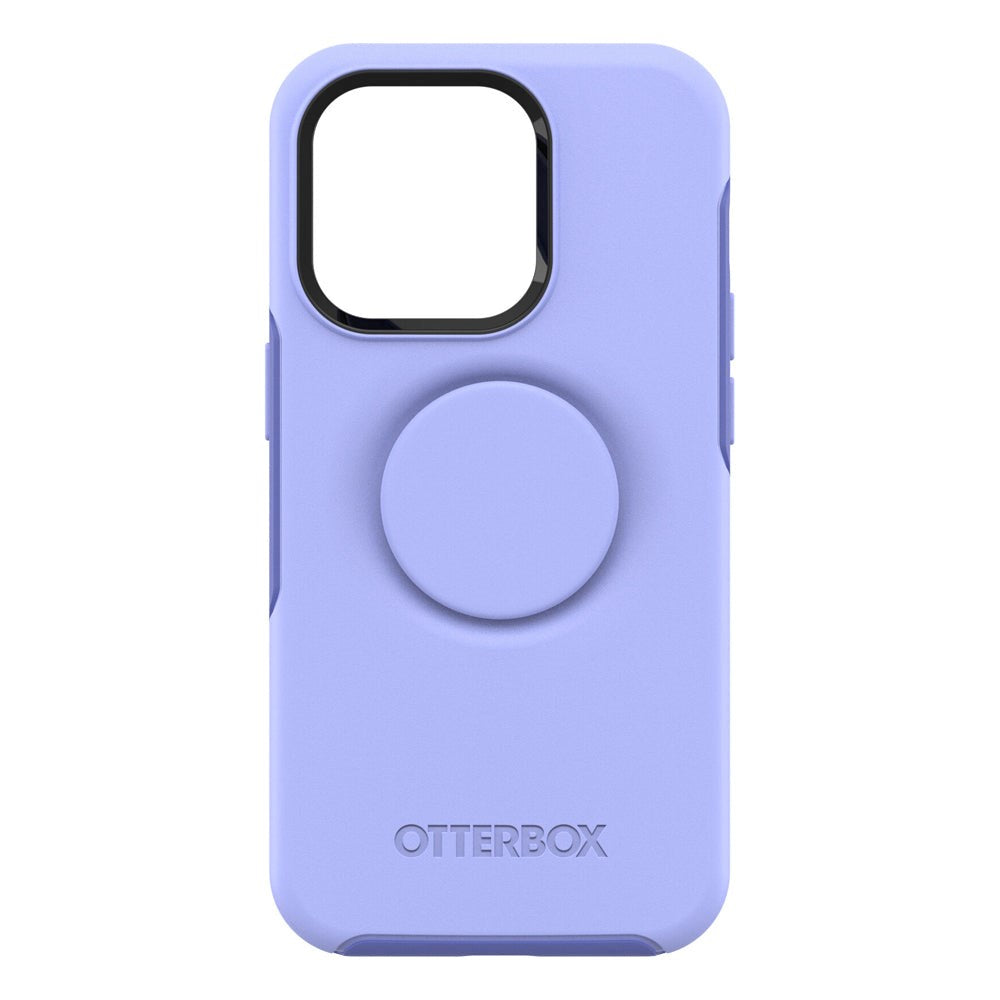 iPhone 14 Pro OTTERBOX + POPSOCKETS Symmetry Series Tough Case w. Built-in PopGrip - Purple