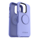 iPhone 14 Pro OTTERBOX + POPSOCKETS Symmetry Series Tough Case w. Built-in PopGrip - Purple