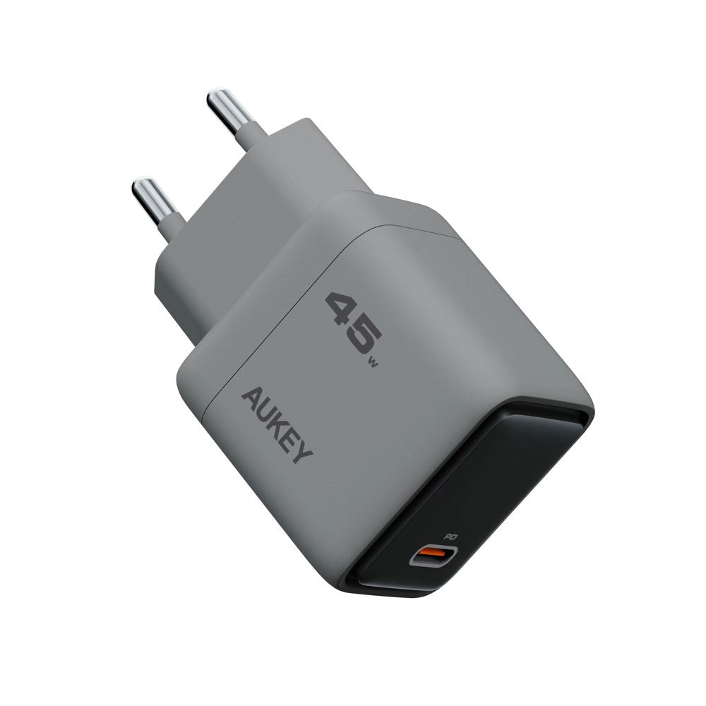 Aukey 45W PD Wall Charger with 1 x USB-C - Grey