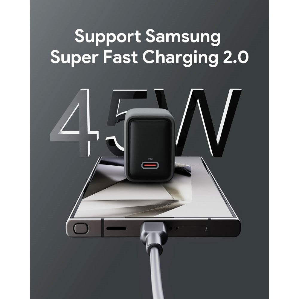 Aukey 45W PD Wall Charger with 1 x USB-C - Grey