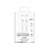 Puro Fabrik USB-C to USB-C 240W & 10Gbps Cable - 1m - White