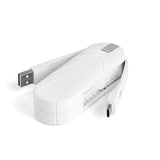 Lexon Bali 3000 mAh - PowerBank with built-in USB port and USB C / A Cables - White