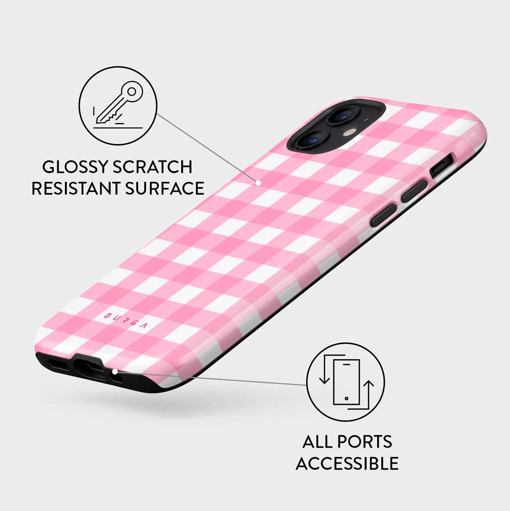 Burga iPhone 12 / 12 Pro Tough Fashion Case - Think Pink