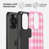 Burga iPhone 15 Pro Tough Fashion Case - Think Pink