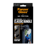 PanzerGlass iPhone 17 Pro Max 2-in-1 Classic Bundle - Screen Protector + Camera Lens Protector - Transparent