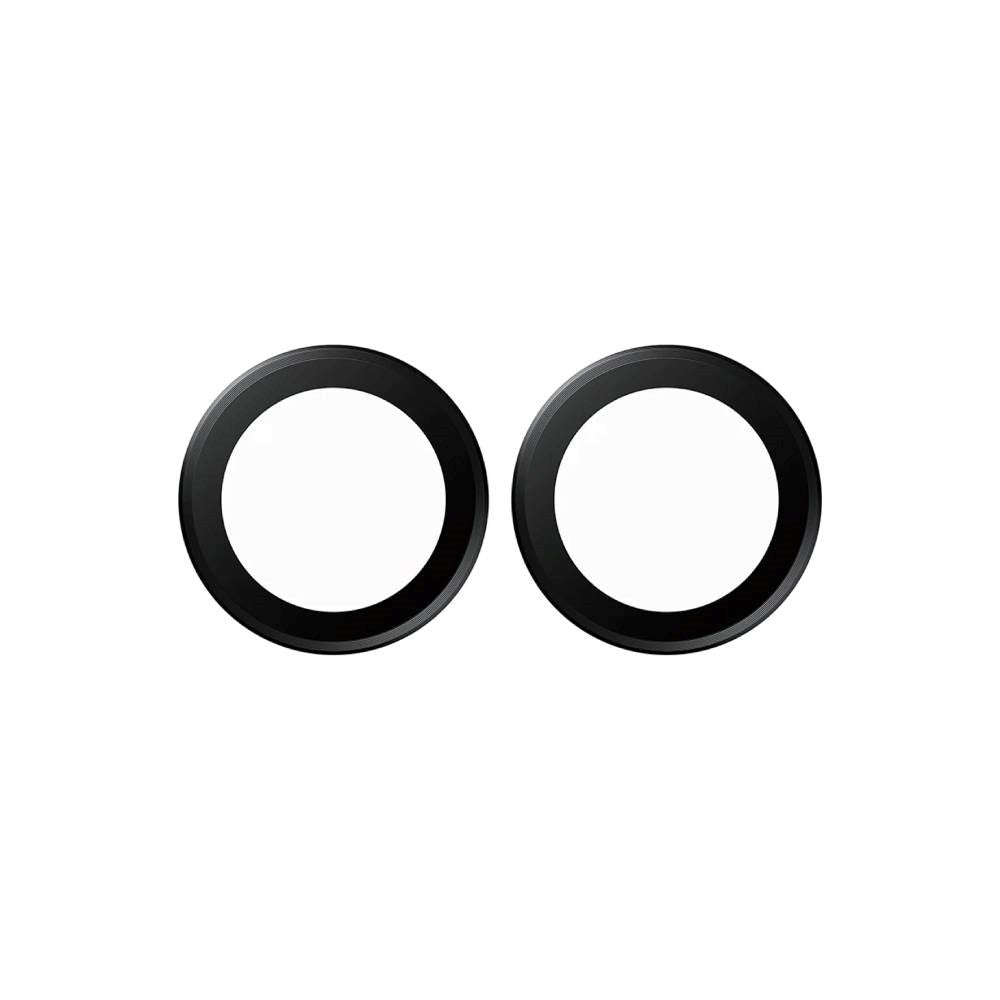 iPhone Duo PanzerGlass Ceramic Hoops Camera Lens Protection with Installation Frame - Black