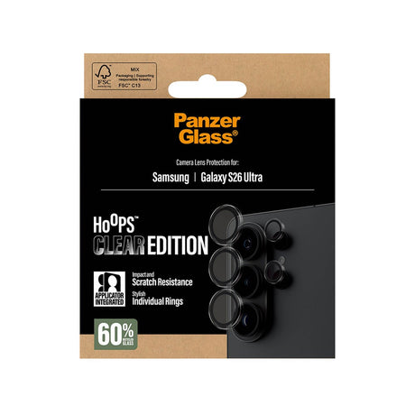 Samsung Galaxy S26 Ultra PanzerGlass Hoops - Camera Protection - Transparent