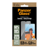 PanzerGlass® Screen Protector - Ultra-Wide Fit for Samsung Galaxy S25 Edge with EasyAligner - Transparent