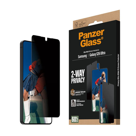 Samsung Galaxy S26 Ultra PanzerGlass 2-Way Privacy Screen Protection with EasyAligner - Transparent