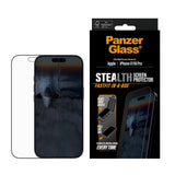 PanzerGlass iPhone 17 / 16 Pro Stealth Screen Protection - Ultra-Wide Fit - Transparent / Black Edge