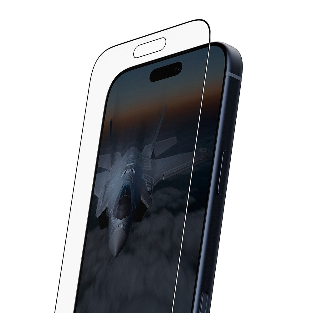 PanzerGlass iPhone 17 Pro Max Stealth Screen Protection - Ultra-Wide Fit - Transparent / Black Edge