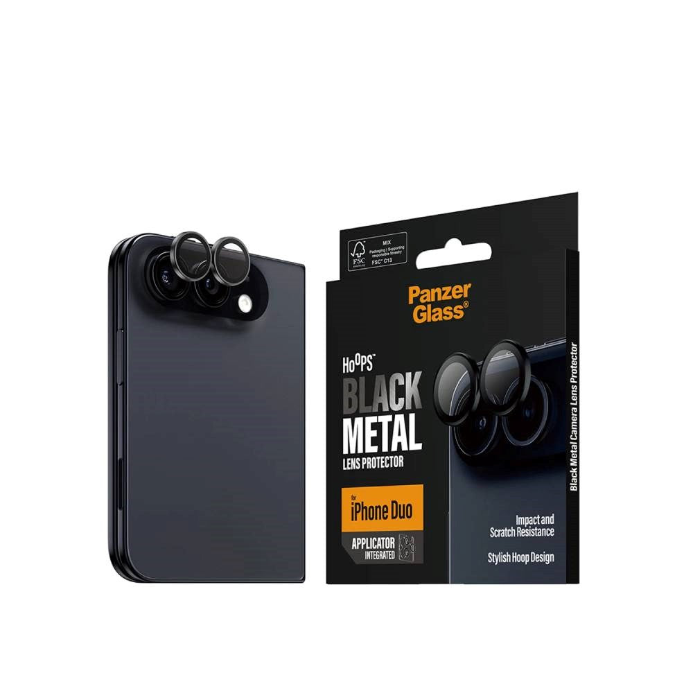 iPhone Duo PanzerGlass Hoops - Camera Protection - Black