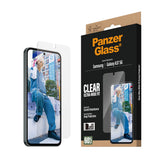 Samsung Galaxy A37 PanzerGlass Screen Protector Glass - Ultra Wide Fit with EasyAligner - Transparent
