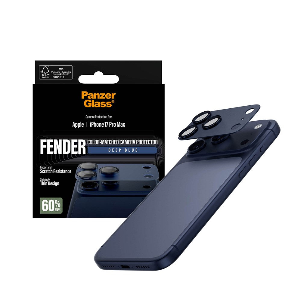 iPhone 17 Pro Max PanzerGlass FENDER Camera Lens Protection - Deep Blue
