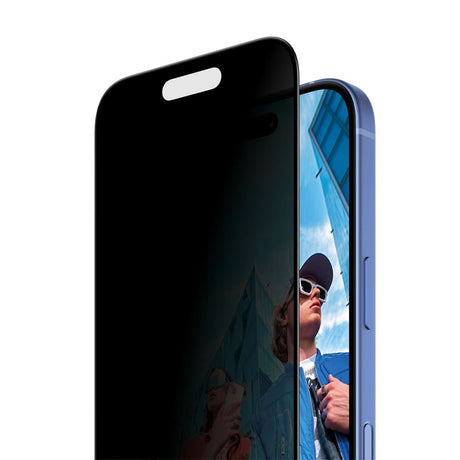 iPhone 16 / 15 PanzerGlass 2-Way Privacy Screen Protection with FastFit In-A-Box - Transparent