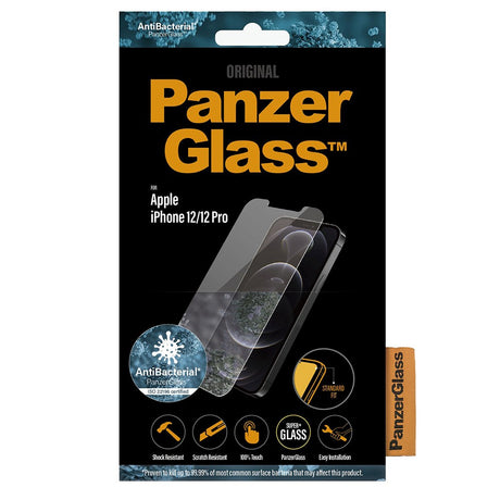 iPhone 12 / 12 Pro PanzerGlass Antibacterial Standard Fit Screen Protector - Transparent