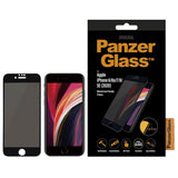 iPhone SE (2022 / 2020) / 8 / 7 / 6 / 6S PanzerGlass Case-Friendly Screen Protector - Privacy - Black