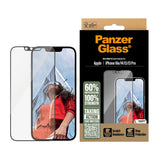 PanzerGlass® Screen Protector - Ultra-Wide Fit for iPhone 16e, 14, 13, and 13 Pro - Gennemsigtig w. aligner