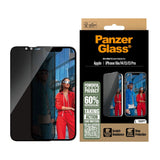 iPhone 16e / 14 / 13 / 13 Pro PanzerGlass Ultra Wide Fit Privacy Screen Protector with EasyAligner - Transparent / Privacy