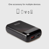 SBS T-BOX 20W Powerbank with USB-A & USB-C PD - 10.000 mAh - Black