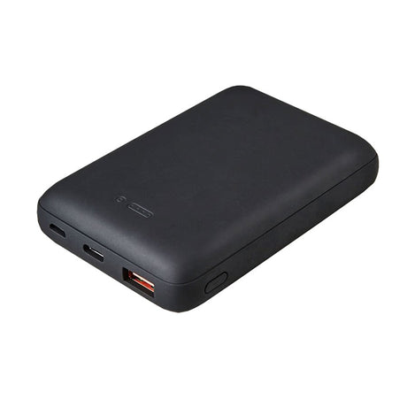 Smartline Wireless Powerbank PD 18W 10.000mAh w. USB-A, USB-C & Micro USB - Black