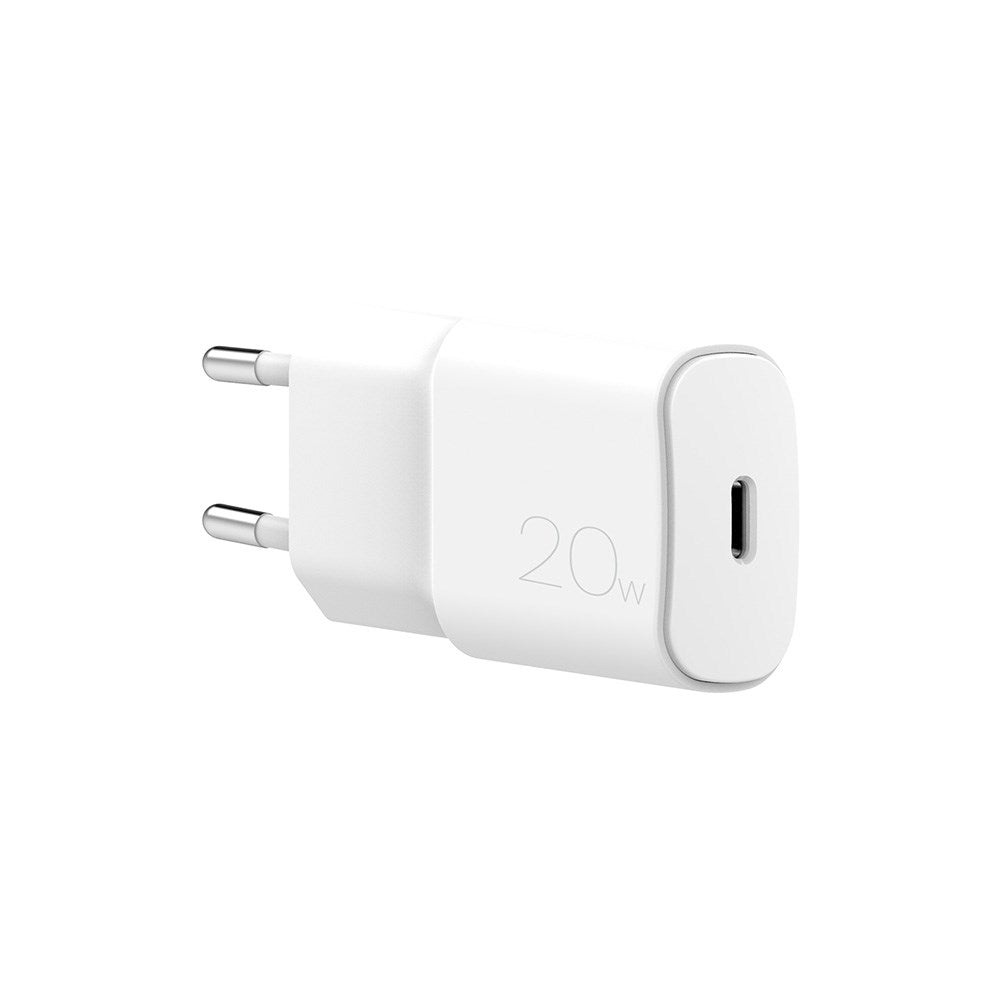 Puro PD 20W Mini Travel Wall Charger with USB-C - White