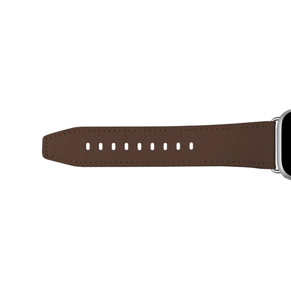 Apple Watch (42/44/SE/45/46/49mm) Puro E-CLASSIC Vegan Leather Watch Strap - Brown