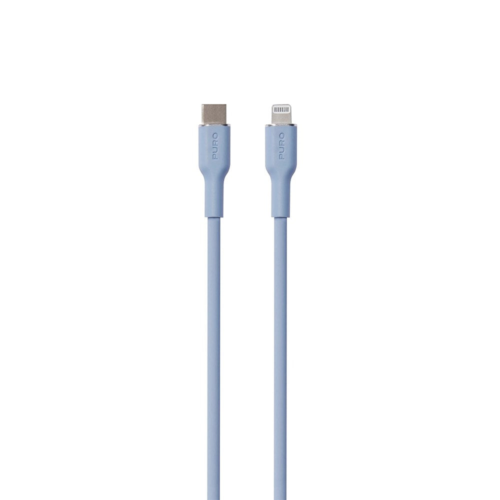 PURO Soft USB-C to Lightning Cable 1.5m - Blue