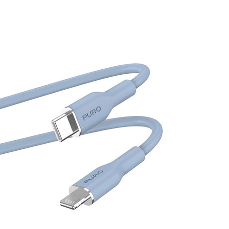 PURO Soft USB-C to Lightning Cable 1.5m - Blue