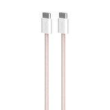 Puro Braided USB-C Cable – 1.5m, 60W, and 480Mbps Data Transfer - Rose