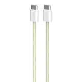 Puro Braided USB-C Cable – 1.5m, 60W, and 480Mbps Data Transfer - Yellow