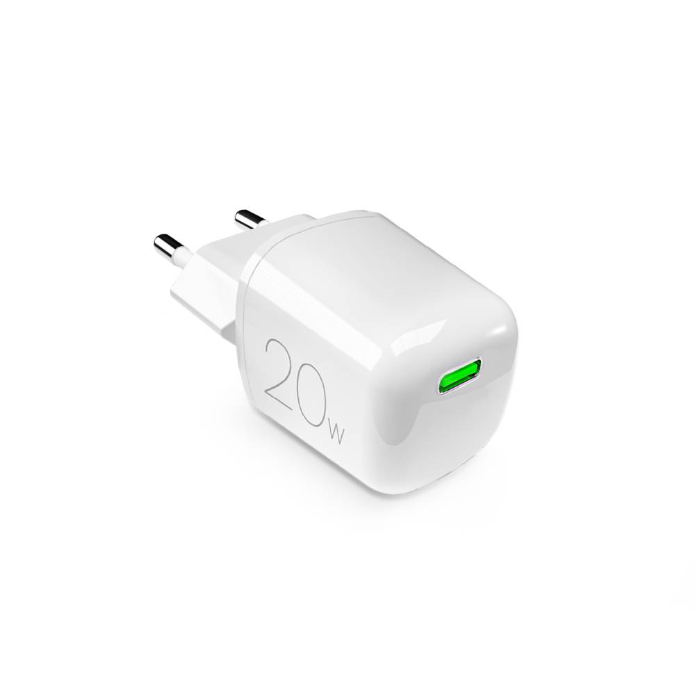 Puro Wall Charger GaN 20W with USB-C Port - White