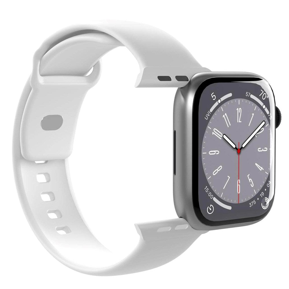 Apple Watch (42/44/SE/45/46/49mm) Puro ICON Silicone Watch Strap - White