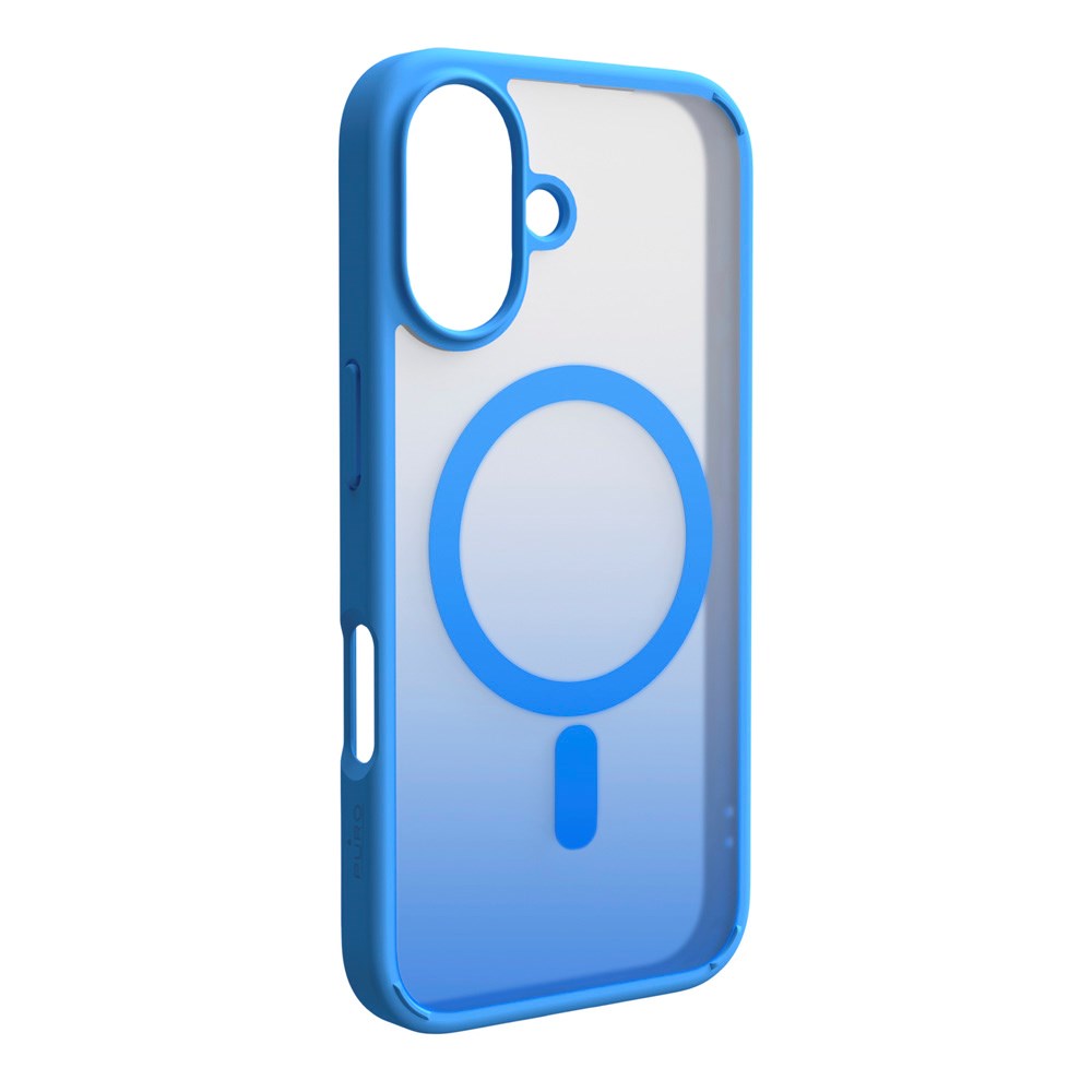 PURO GRADIENT MagSafe Case - iPhone 16 - Transparent/Blue