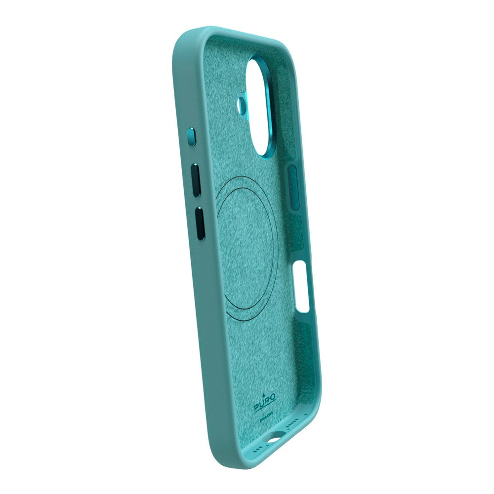 PURO ICON MAG PRO Silicone Case - MagSafe Compatible - iPhone 16 - Green