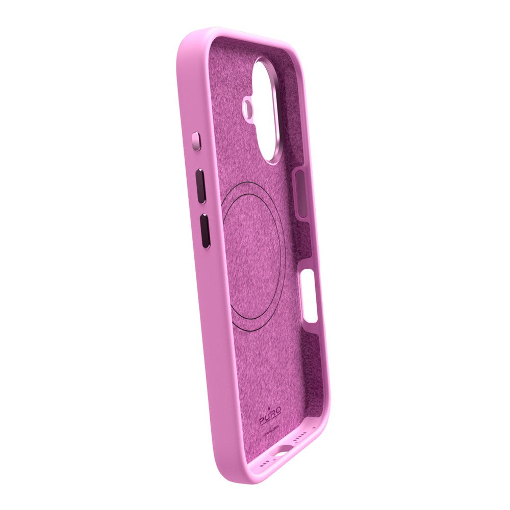 PURO ICON MAG PRO Silicone Case - MagSafe Compatible - iPhone 16 Plus - Pink