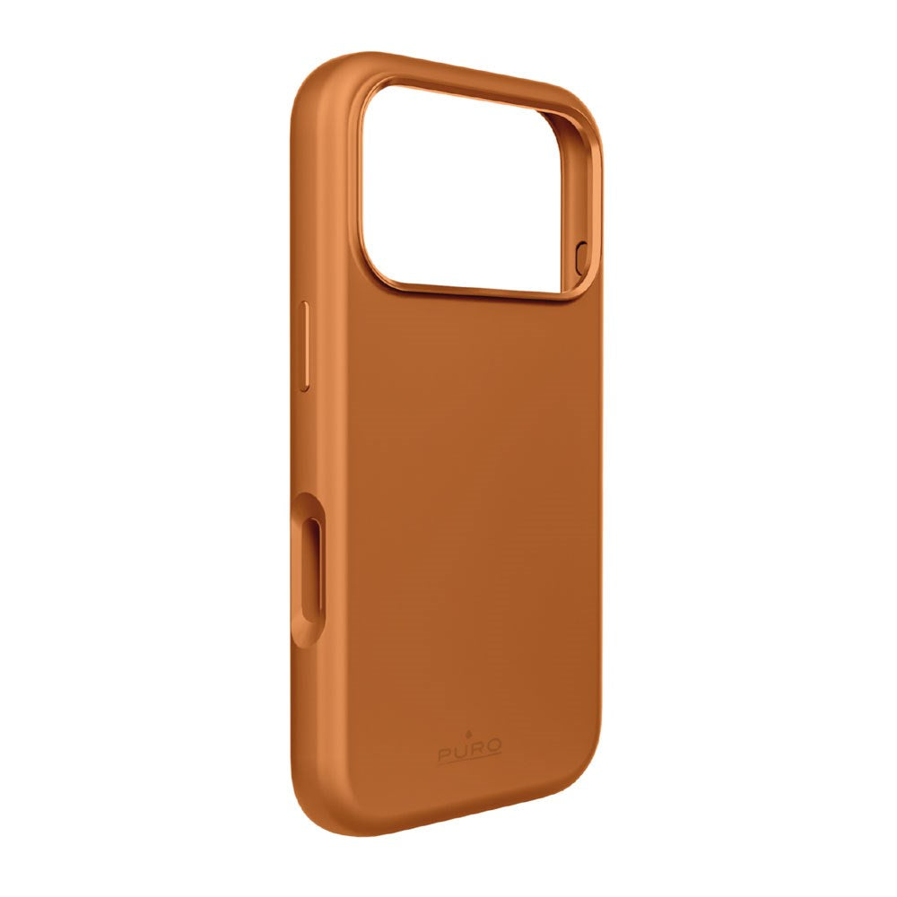 iPhone 17 Pro Max PURO ICON MAG PRO Silicone Case - MagSafe Compatible - Orange