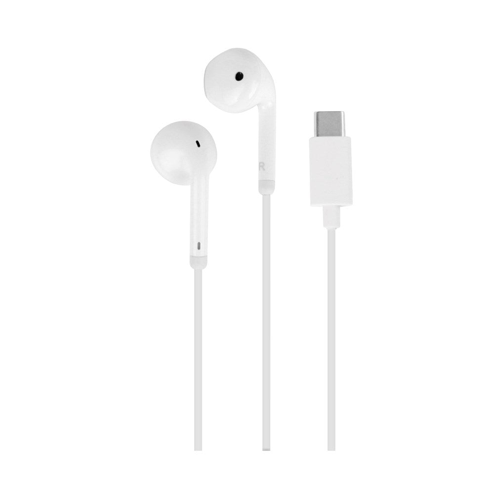 Puro USB-C Wired Stereo Earphones – Comfort, Clear Sound, and Ease of Use  - White