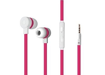 Puro Sport Stereo Earphone - Pink/White