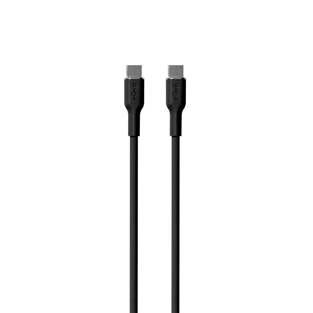 PURO Soft USB-C to USB-C Cable 1.5m - Black