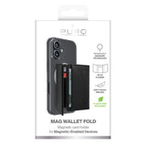 Puro Mag Wallet Fold Card Holder - MagSafe Compatible - Black