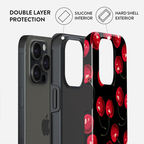 Burga iPhone 15 Pro Tough Fashion Case - Cherrybomb