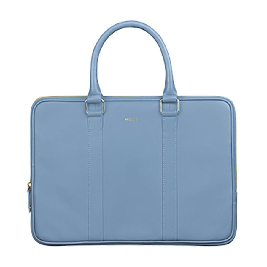 dbramante1928 Rome Fashion Saffiano Leather Laptop Bag 14-15" - Nightfall Blue