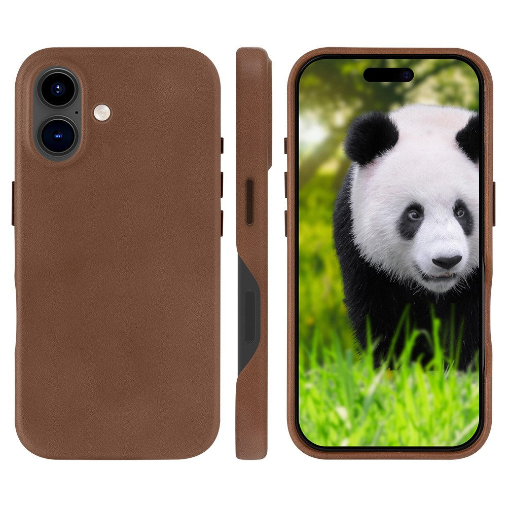 Dbramante1928 iPhone 16 Roskilde Case - 100% Recycled Plastic - MagSafe Compatible - Dark Tan