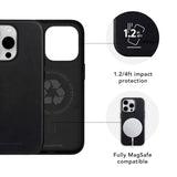 dbramante1928 iPhone 15 Pro Roskilde Case - 100% Recycled Plastic - MagSafe Compatible - Black
